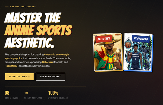 The Anime-Style Sports Graphic Creator Course
